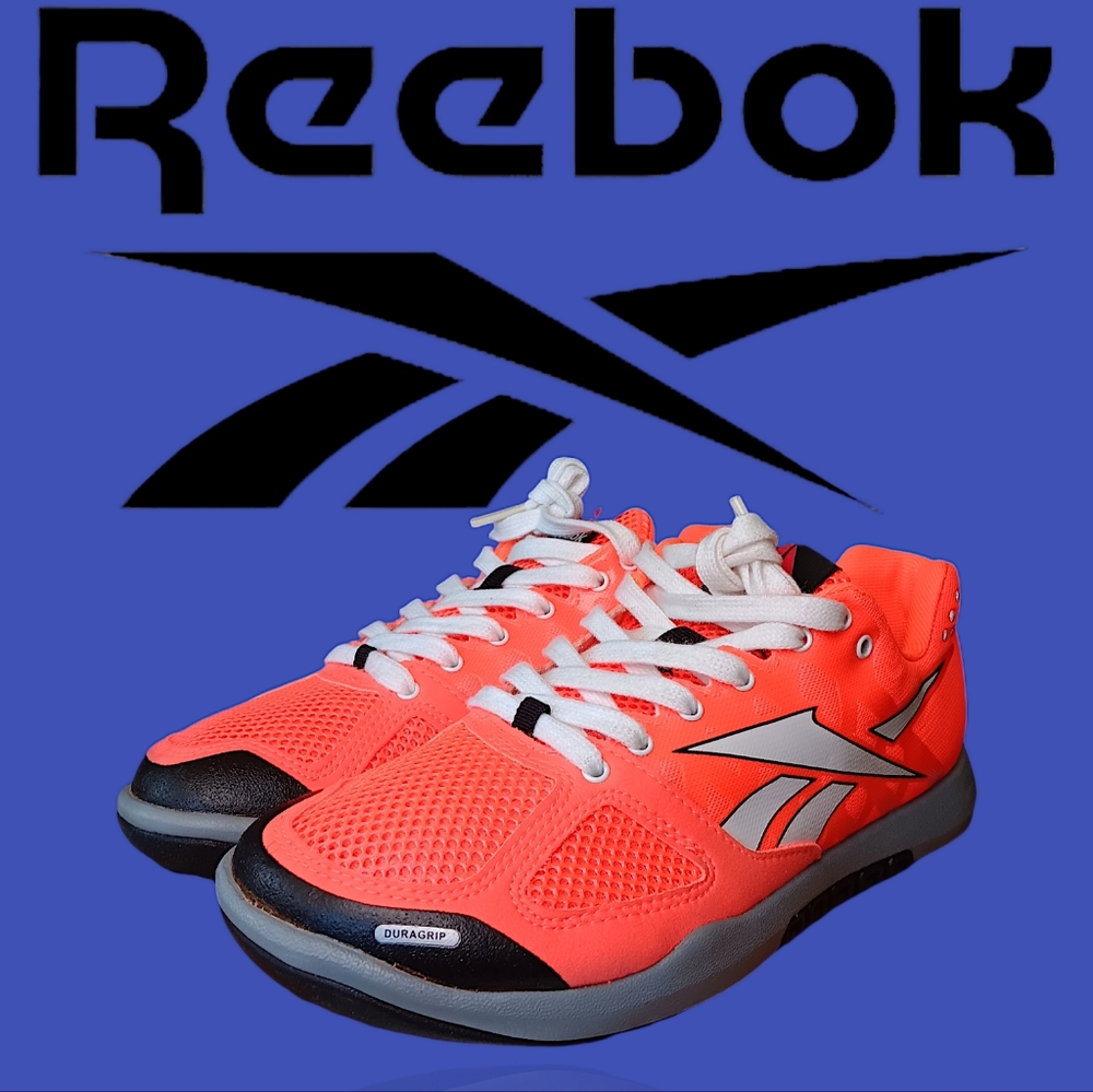 Reebok CrossFit Nano 2.0 Training Shoes Womens Size 7 Pink Orange Sneakers 90904